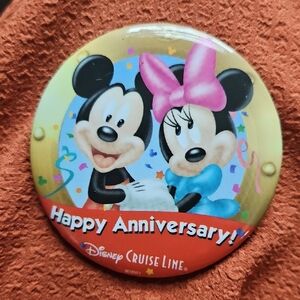 Disney Cruise Line Anniversary Button - Happy Anniversary!